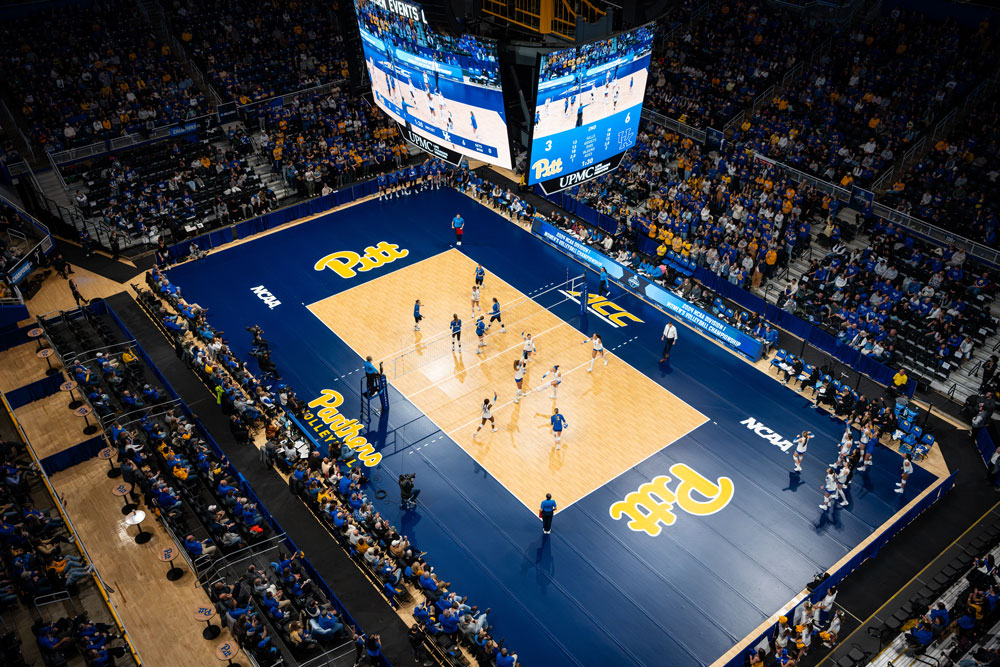 Pitt Volleyball Court Overhead View